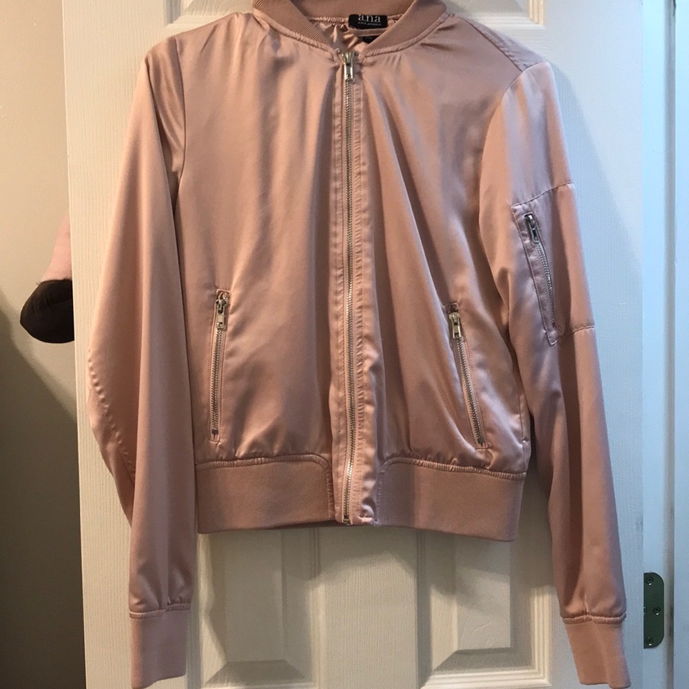 Pink bomber jacket
